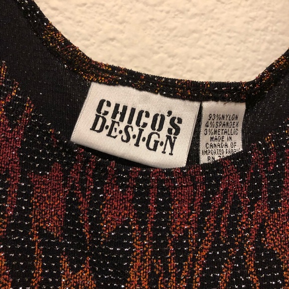 Vintage Chico’s Design sparkly/shiny Tank top - Picture 2 of 3